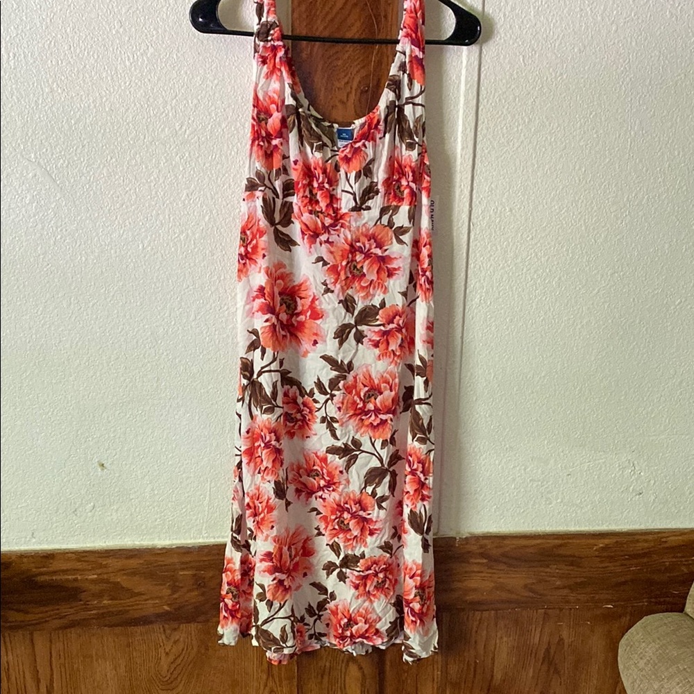 Old Navy Floral Dress - Pink and Brown